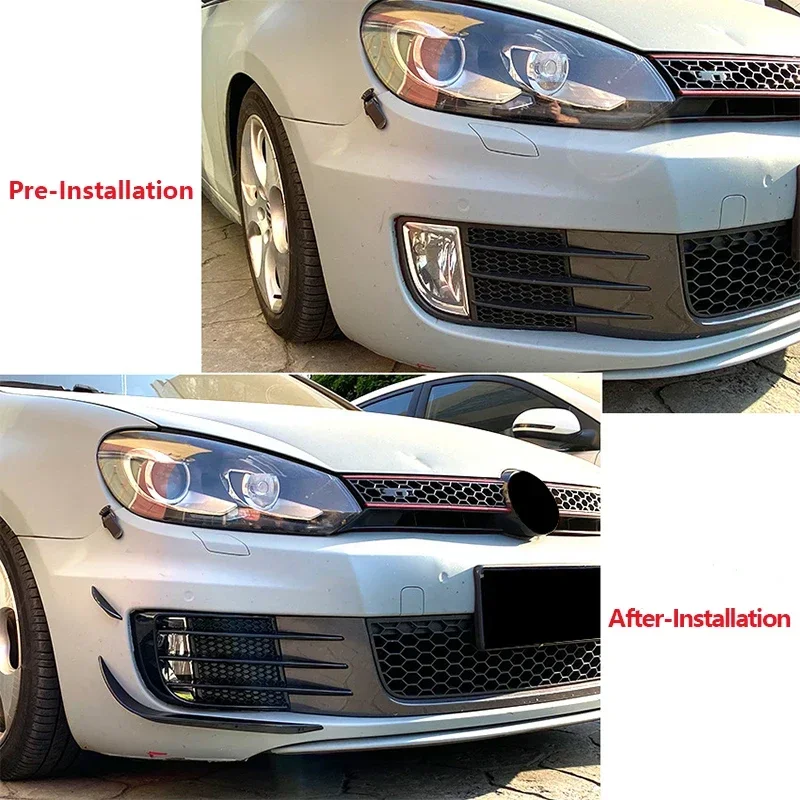 1 Set Car Front Side Blade Grille For VW Golf 6 MK6 GTI GTD 2008-2012 Front Side Blade Sticker Conversion