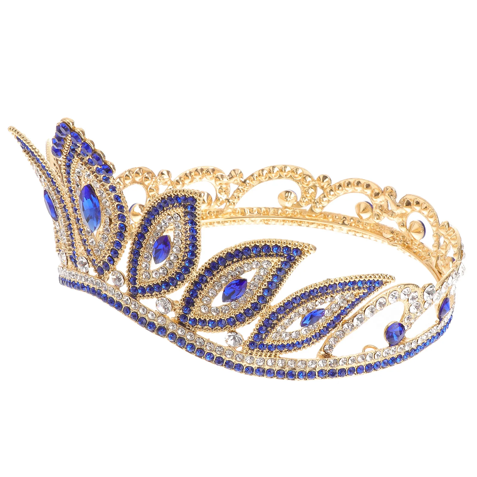 

The Crown Rhinestone Bridal Headpiece Rhinestones Wedding Headdress Hair Accessories Crowns for Brides Baroque Headwear Adults