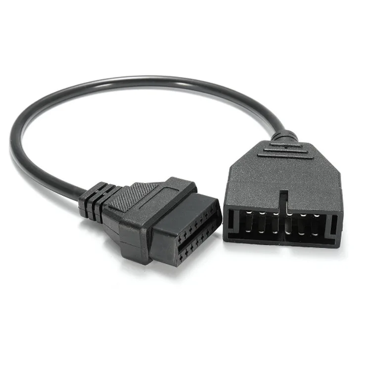 Imagem -03 - para gm 12 Pinos Conector Macho para Obd2 16 Pinos Fêmea Conector Obd Obd2 Extensão Cabo de Diagnóstico Obd1 Obd Cabo Obd2 Adaptador