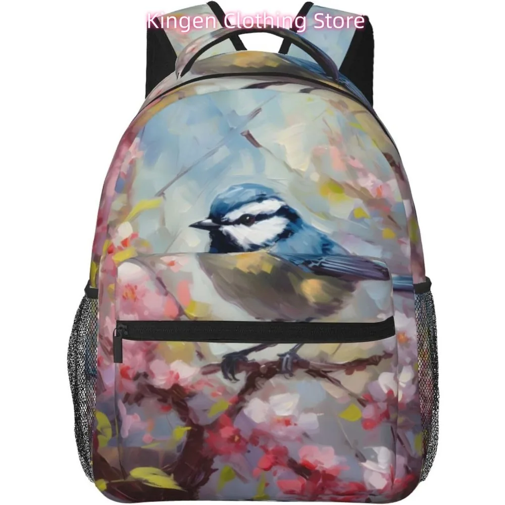 

Сумка для ноутбука «Снова в школу», легкий рюкзак для ноутбука с милой птицей, легкий многоцелевой дорожный повседневный рюкзак унисекс для колледжа Ba