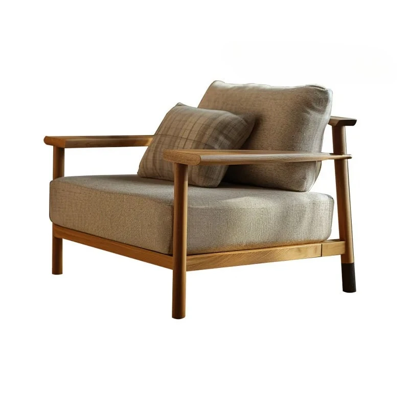 

Одиночный диван, маленькая квартира, скандинавский минималистичный современный домашний тканевый стул для отдыха, легкое роскошное кресло