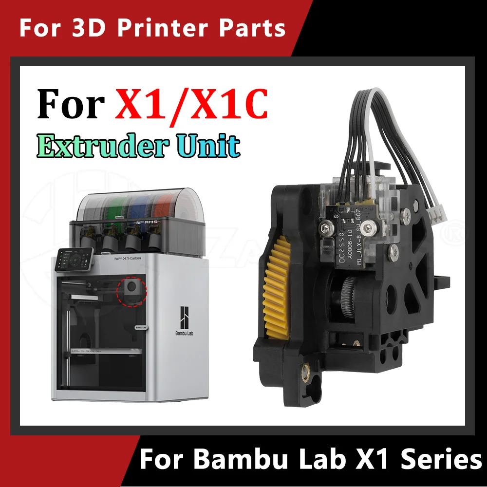 

All Metal Extruder Assembly for Bambu Lab X1 series Heavy Duty Replacement Extruder Unit for bambulab X1/X1C 3D Printer parts