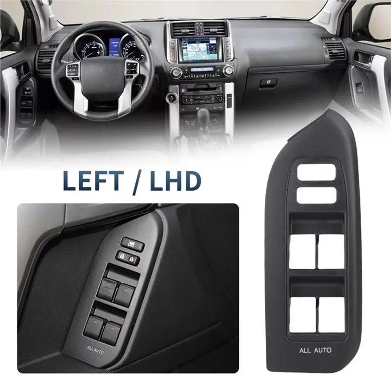 Bezel Trim Window Button Switch Panel Left Side For Toyota Land Cruiser Prado LC150 2010-2020 LHD