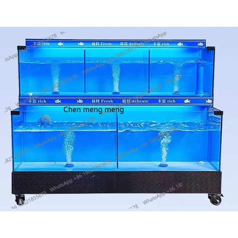 

Seafood tank commercial refrigerator integrated fresh supermarket second floor mobile