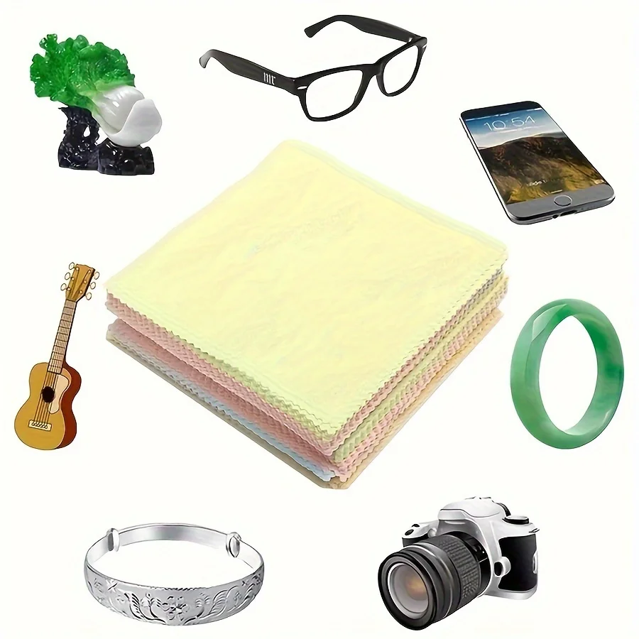 قطعة قماش لتنظيف النظارات من الألياف الدقيقة الفاخرة - مناديل فائقة النعومة وسميكة وغير قابلة للخدش للنظارات والكاميرات والهواتف الذكية وحماية العين - عدسة، شاشة، تنظيف سريع الجفاف (وردي، مكتب، مناسب للمكتب، السفر، قابل لإعادة الاستخدام