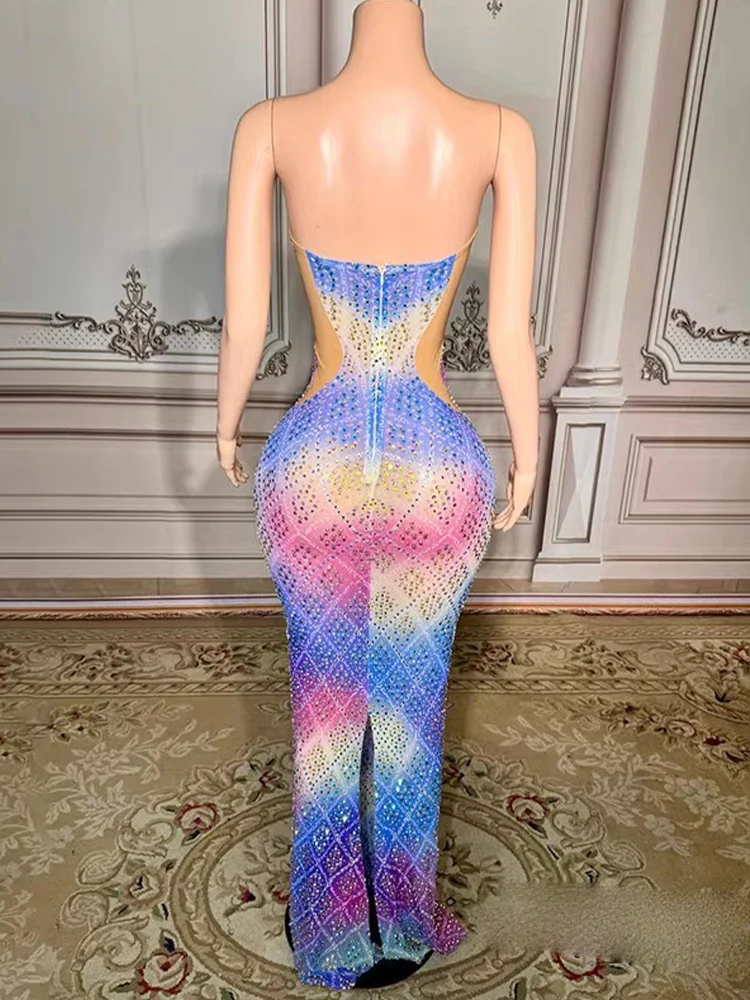 고품질 핫 스탬핑 섹시한 관점 메쉬 서스펜더 탄성 드레스 2025 새로운 패션 사용자 정의 여성 의류