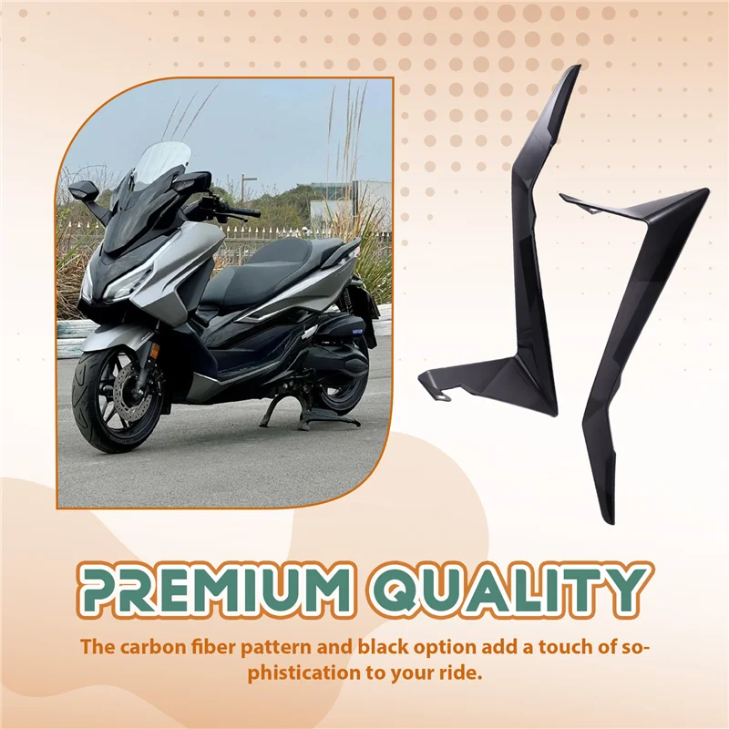 

A04E-For Honda Forza750 Forza 750 2025 Side Air Deflectors Wind Deflector Leg Fairing Decorative Motorcycle Windshield Side Wing