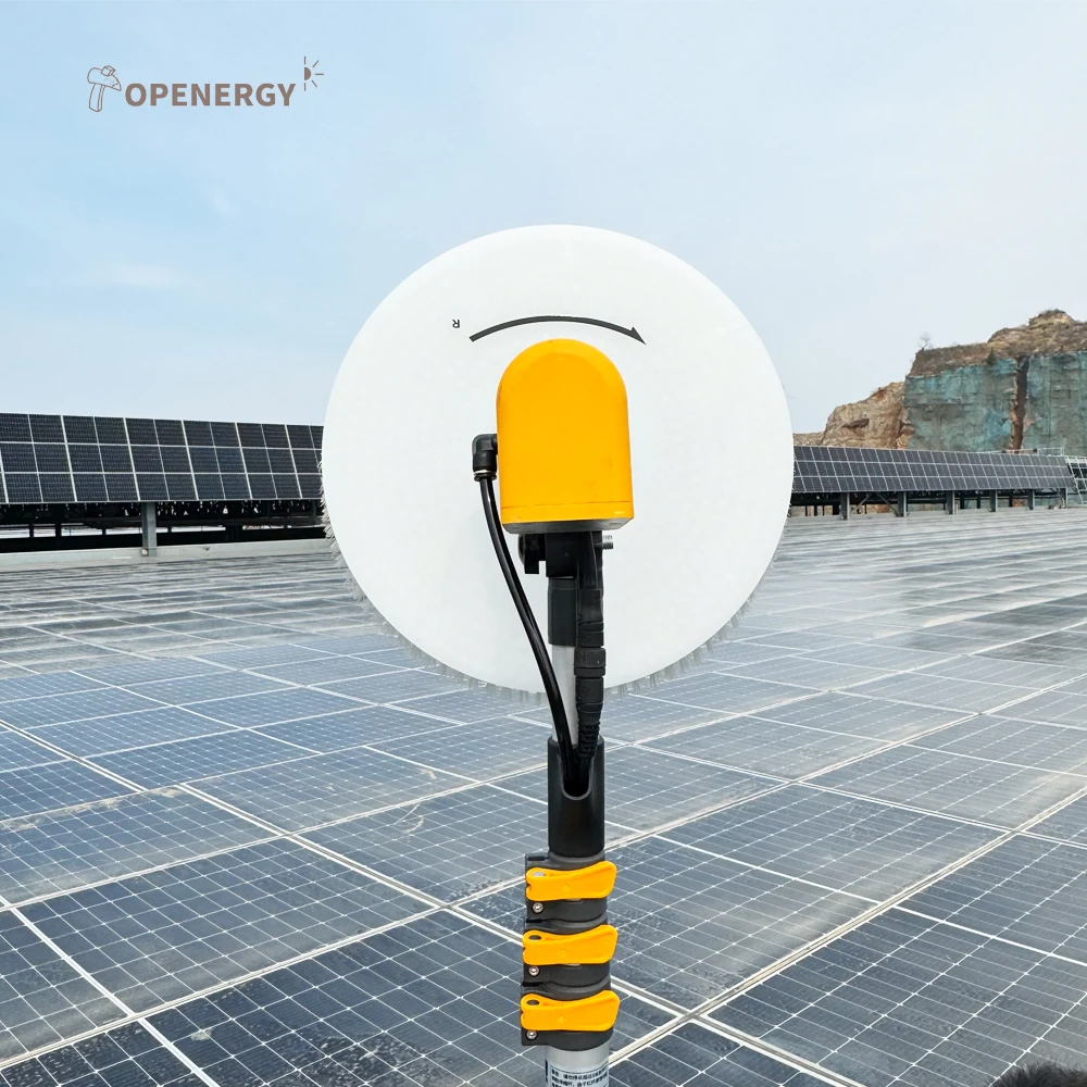 Single Head Solar Panel Cleaning Machine With 3.5m 5.5m 7.5m Length Window Cleaning Brush For Solar Panels