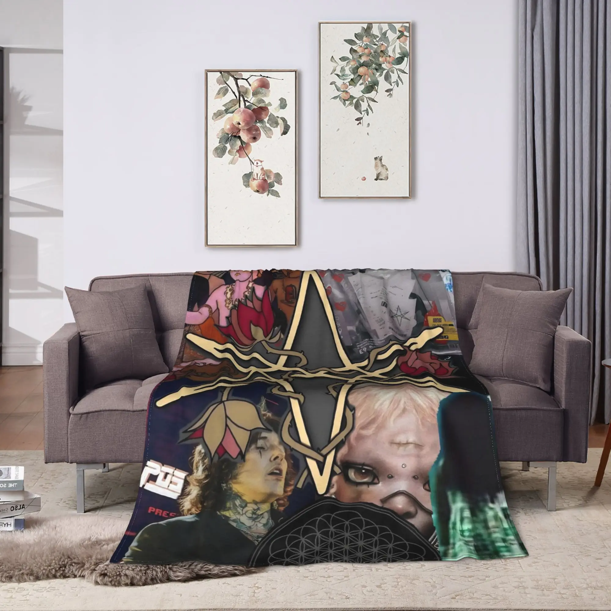 BMTH Bring Me The Horizon  Warm Soft Blankets  Camping Plush Throw Blanket Comfortable Bedroom Flannel Bedspread Sofa Bed Cover