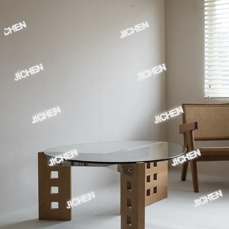 

HZJCQ HS Простой скандинавский металлический журнальный столик Роскошный современный стеклянный дизайн премиум-класса Большие приставные столики Гостиная Деревянный столик Kawowy Мебель