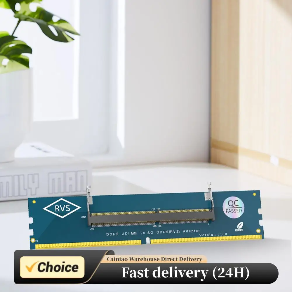 

Ноутбук SO DDR5 RAM к настольному компьютеру Адаптер DDR5 U-DIMM Конвертер карты памяти DDR5 Карта адаптера оперативной памяти для ноутбука Настольный компьютер