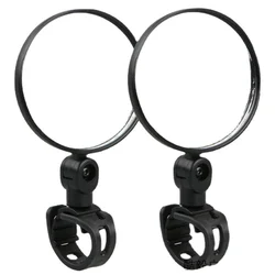 Mountain bike rearview mirror Silicone handle Rearview mirror Bicycle rearview mirror wide Angle convex mirror bicycle reflector