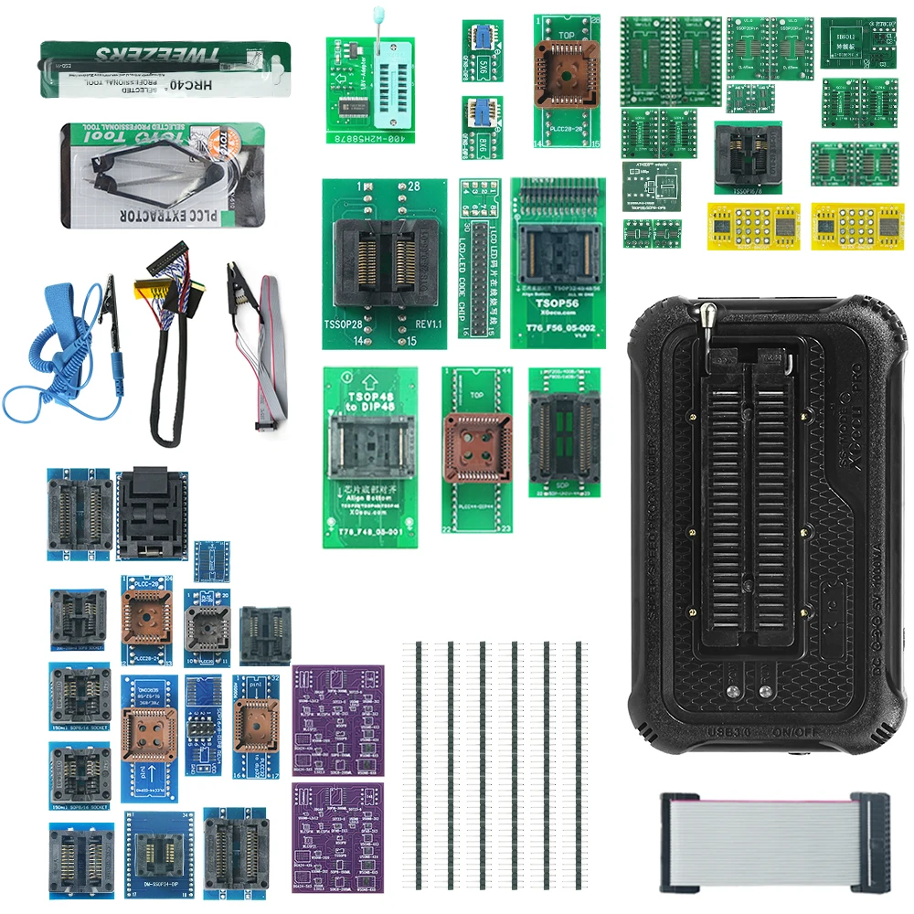 XGECU T76 Programmer with 52/6/13/23/35/49 Adapters TSOP48 TSOP56
