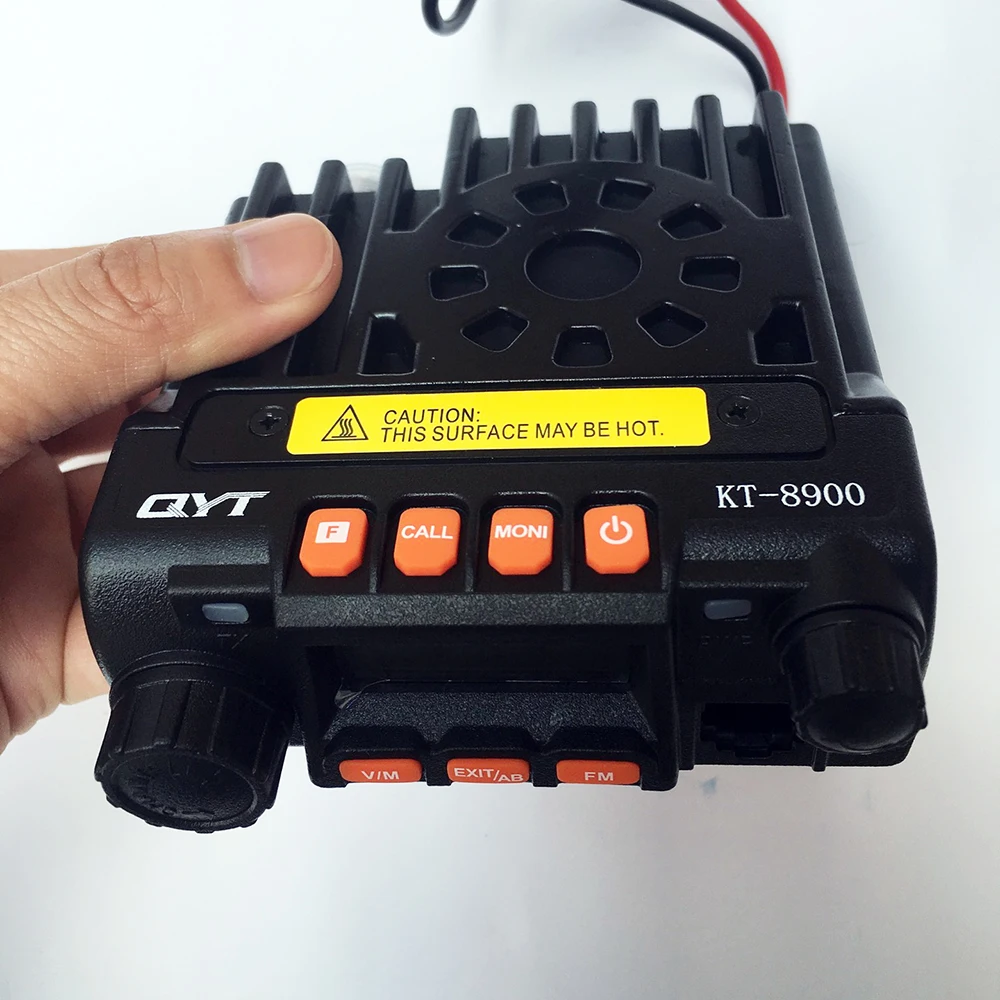 QYT KT-8900 Mini Car Walkie Talkie Mobile Long Range Vehicle Radio Station 200 Channel 25W High Power VHF136-174/UHF 400-480MHz
