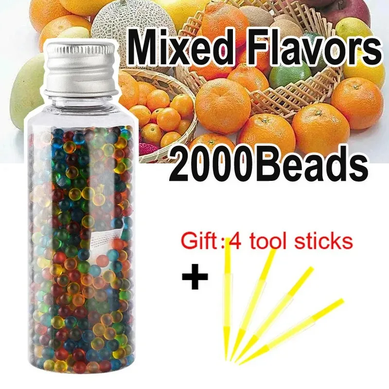 2000Pcs Cigarette Tastes Beads DIY Fruit Mint flavor Explosion Bead Black Ice mint Bursting Beads Smoking Gift Gadgets Tool view 5