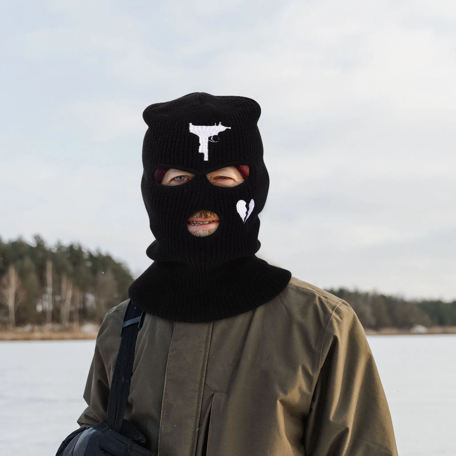 

Skiing Mask Winter Outdoor Windproof Protective Cover Cold Proof Mask Full Face Cap Warm Headgear Ski Caps Cold proof