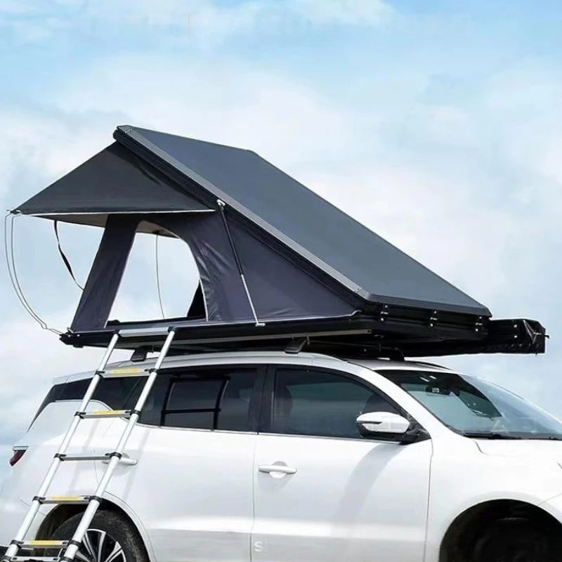 

Portable Waterproof Outdoor Car Rooftop Tent 4x4 Offroad Camping Aluminum Pole Ladder Self-Driving Tour Made Canvas Oxford Cloth