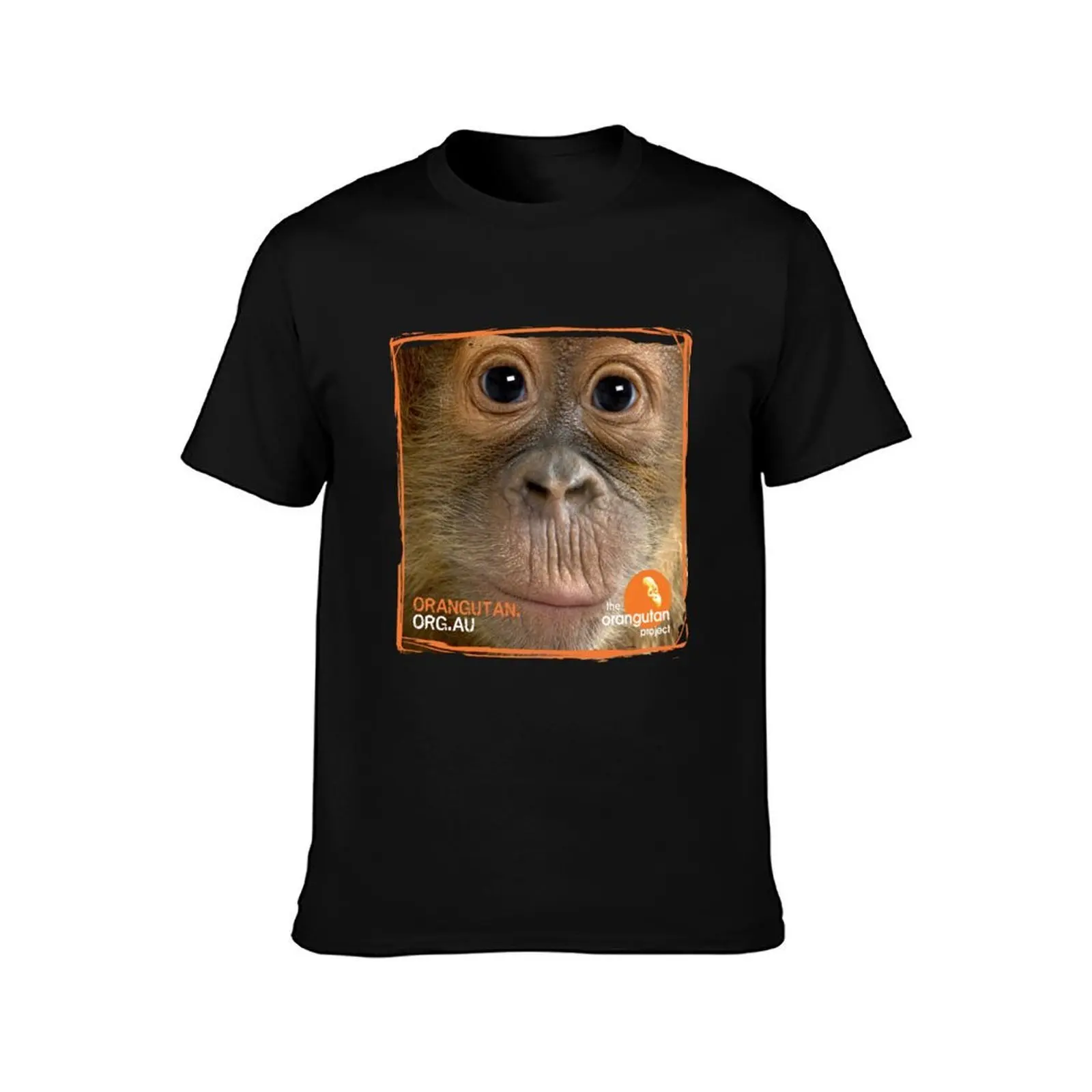 Orangutan Eyes - Windows to their Soul T-Shirt Quick Dry Training Short Sleeve Tee T-Shirt