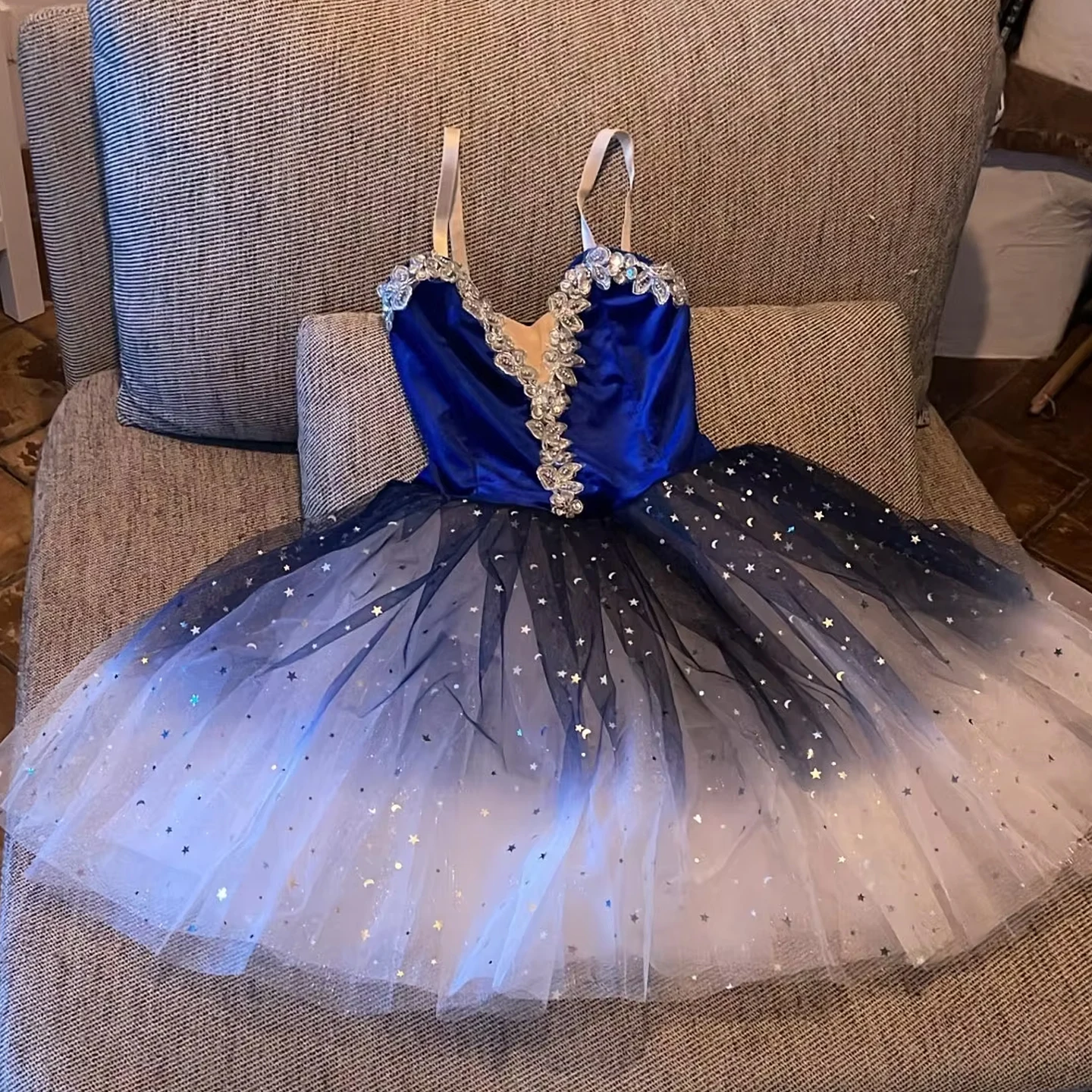 Jupe longue de danse de ballet pour enfants, ceinture de condole, voile adulte, vêtements de performance, robe de princesse à paillettes, uniformes