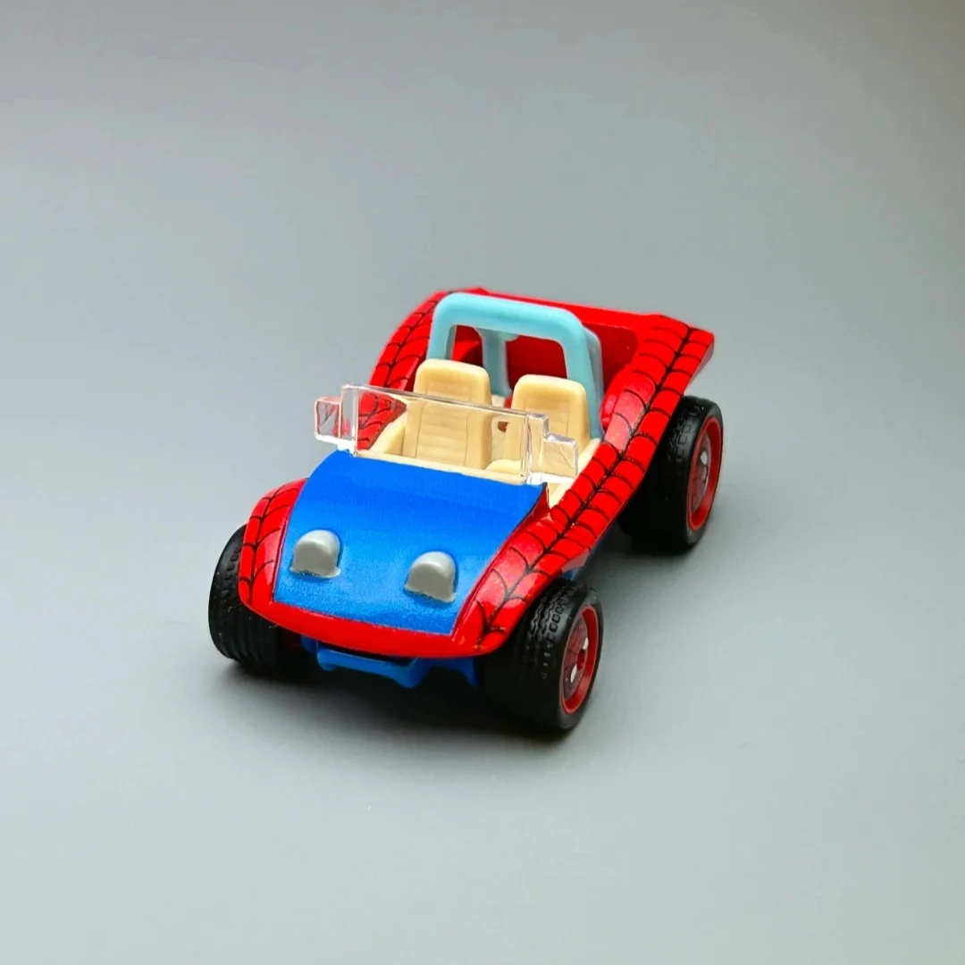 ホットウィール プレミアム ポップカルチャー マーベル シリーズ 1:64 ダイキャスト スパイダーモービル 合金車モデル コレクタブルビークルおもちゃ 男の子ギフト