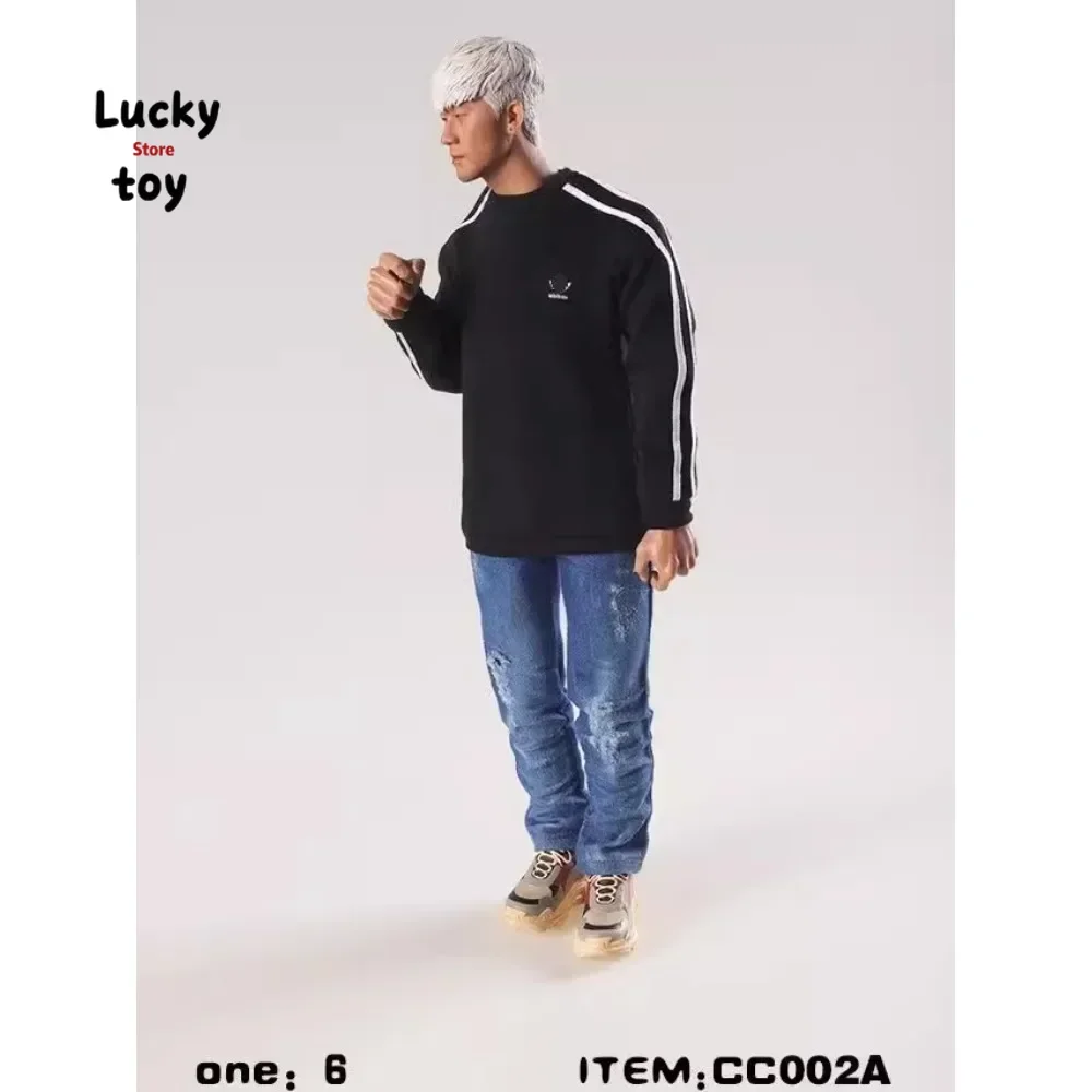 CCTOYS 1/6 Scale Male Sport Shirt Casual Clothes Fashion Hoodie Pullover Sweater Model for 12