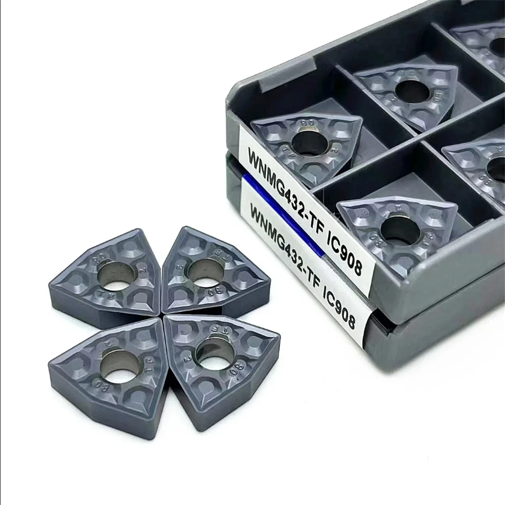 

WNMG080404 WNMG080408 TF IC907/908 Carbide Insert External Turning Tool Turning Insert High Quality Cutting Tool CNC Lathe Tool