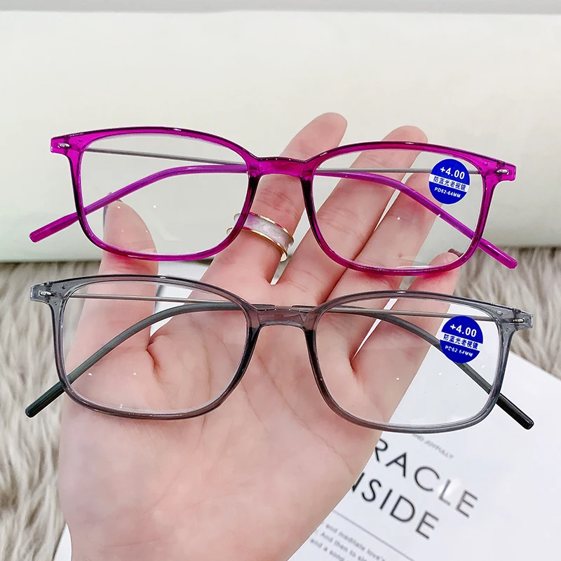 Anti-Blue Light Reading Glasses Full Frame Glasses for men and women radiation protection Square Optical Computer Glasses