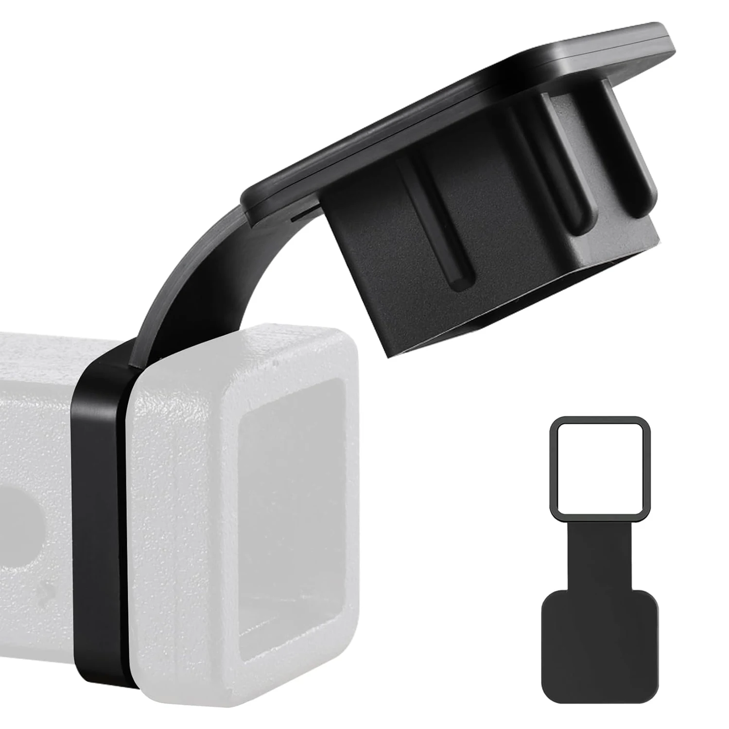 

Car Trailer Hitch Cover 2 Inch Hitch Cover Tube Plug Insert Rubber Receiver Tube Plug Towing Hitch Covers Exterior Accessories