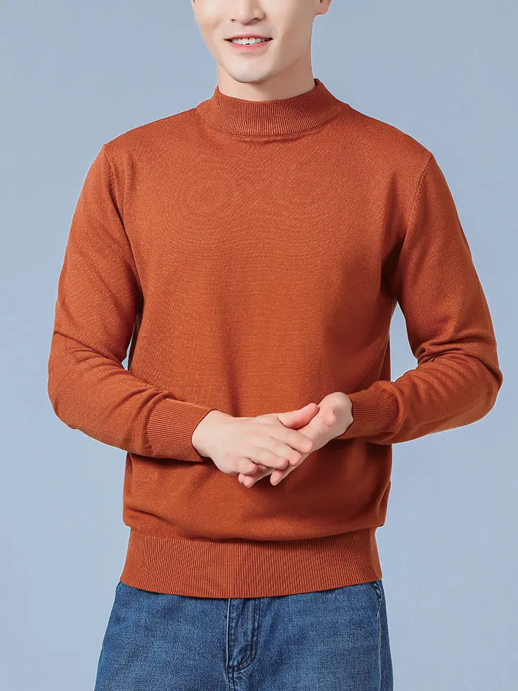 Cashmere Sweater Men Pullover Autumn Winter Half turtleneck Soft Warm Cashmere Sweater Jumper Knitted Sweaters