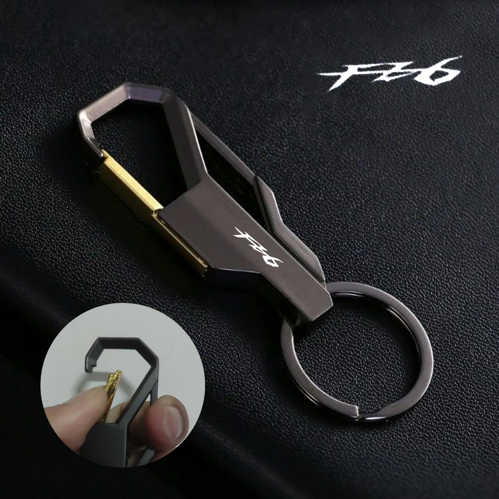 

For Yamaha FZ-6 FZ-6N FZ-6S FZ-6R FZ6N FZ6S FZ6R FZ6 FZ 6 N S R FAZER Motorcycle Keychain Metal Keyring Custom Logo Accessories