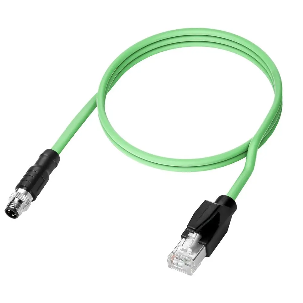 

Alvin's Cables M8 A-Code 4 Pin Male to RJ45 Ethernet Cable Cat5e High-Flex Shielded for Beckhoff ZK1090-3191 Industrial