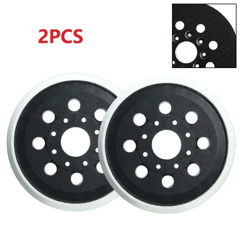 5In 125mm 8-Hole 8 Nails Back-up Sanding Pad Hook And Loop Sander Backing Pad For Electric Grinder GEX125-1AE  PEX220 Power Tool