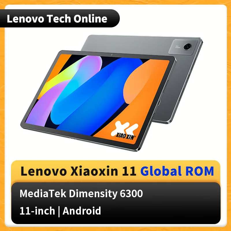 

Глобальная версия планшета Lenovo Xiaoxin 11 TB335FC с LCD-экраном, процессором MTK Tianji6300, батареей 7040 мАч, Wi-Fi, разрешением 2560*1600P, 11-дюймовым экраном 2.5K и частотой обновления 90 Гц.