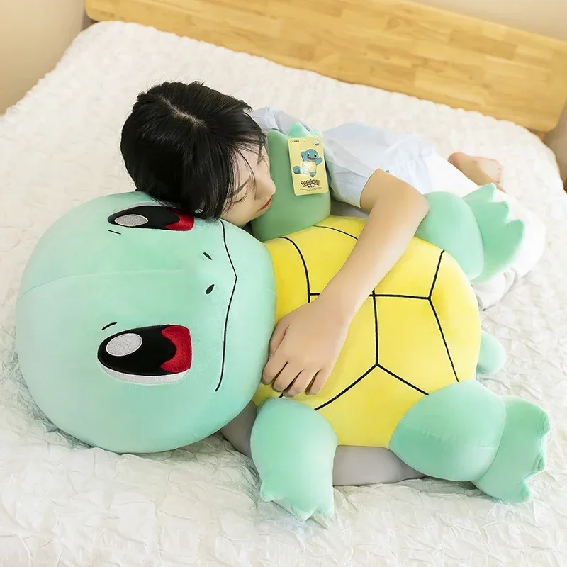 Squirtle-muñeco de peluche de Pokémon para niño y niña, almohada de tortuga bonita, de gran tamaño, regalo de Navidad