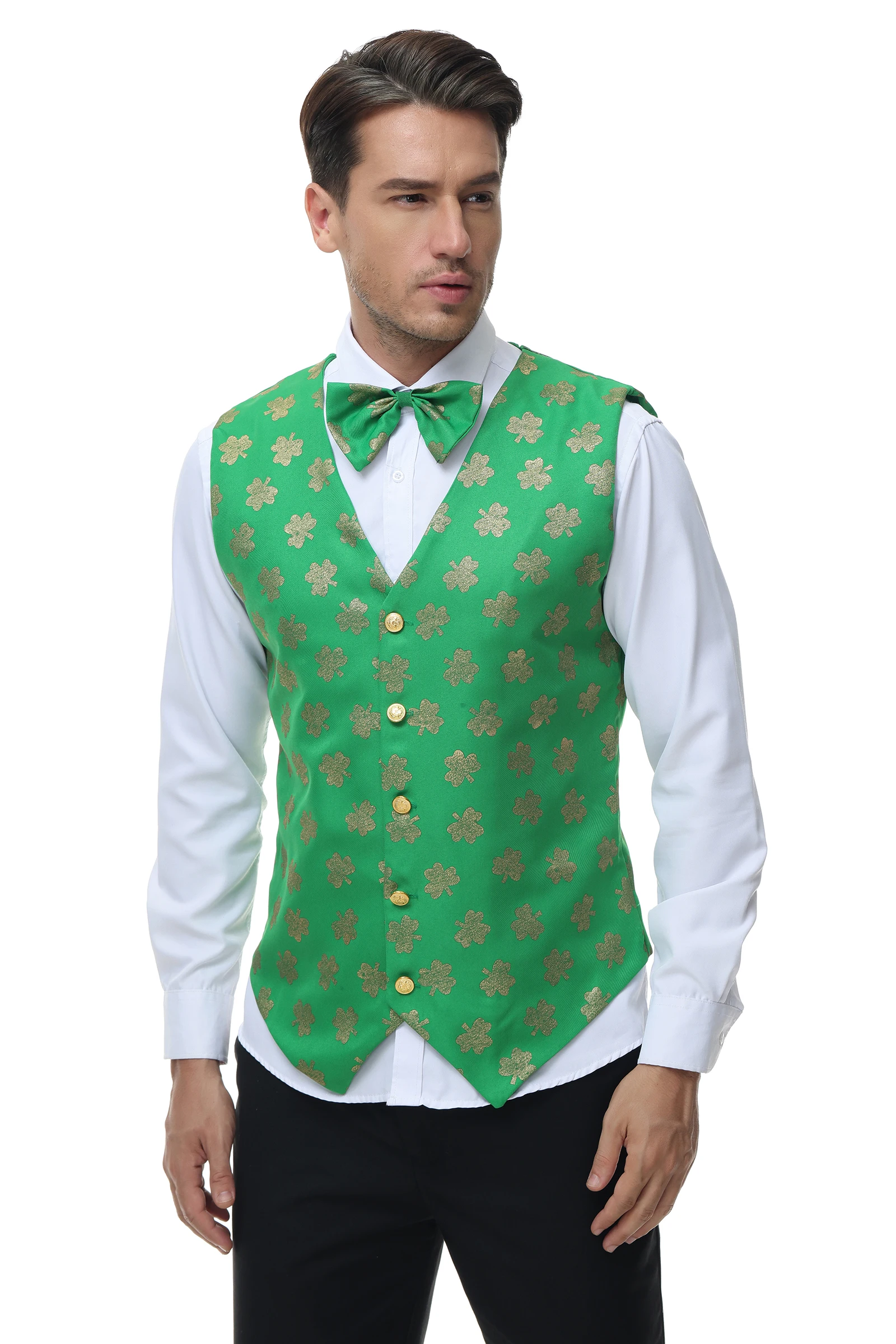 Halloween st. patrick's day irisches glückliches klee kobold paar kostüm deutschland oktoberfest bayerisches bier mädchen mädchen mädchen cosplay kleid