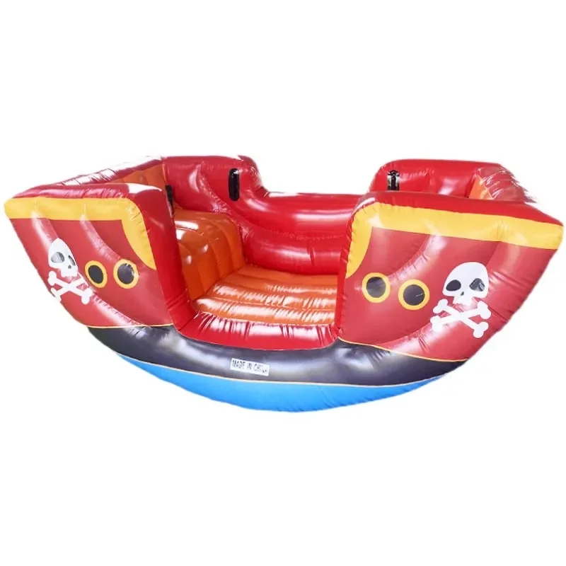 Water Park Inflatable Watermelon Toy Seesaw Triangle Slide Pirate Ship Dolphin Trampoline Children's Play Equipment