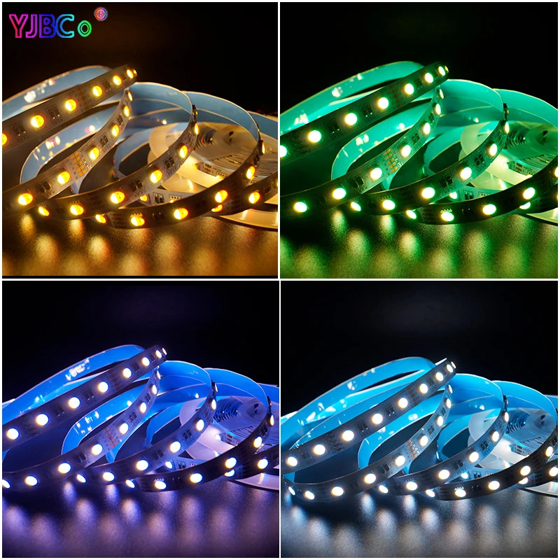 High brightness 5M 4 color in 1 RGBW/RGBWW LED Strip 60/84/96leds/m 12V/24V 5050 SMD flexible Lights Tape IP30/65/IP67 Lamp Bar