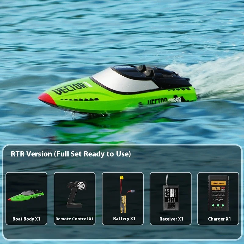 Orlans 2,4g barco acrobático con Control remoto sin escobillas de alta velocidad 50 km/H profesional adulto inalámbrico lancha rápida de agua eléctrica juguete para regalo