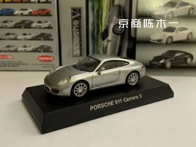 KYOSHO 1:64 porsche 911 Carrera S Collection die cast alloy trolley model ornaments gift toys