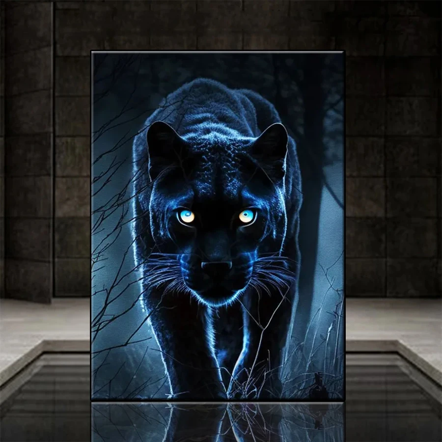 DIY Diamond Painting Abstract Animal Art Jungle Panther Diamond Mosaic Full Drill Square Round Embroidery Handmade Hobby