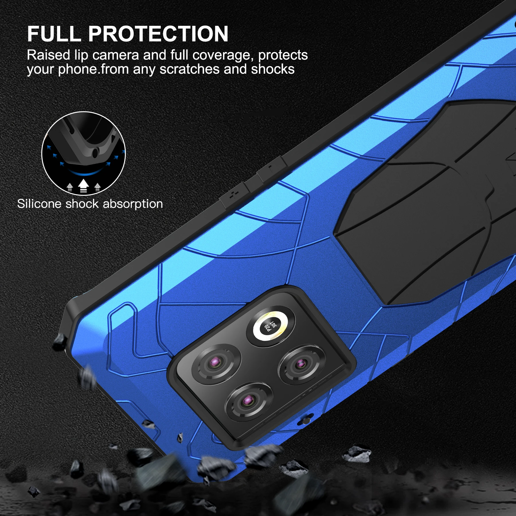 For Oneplus 10 Pro 5G Heavy Duty Case Military Metal Shockproof Dropproof Dustproof Protective Cover for Oneplus 10 Pro 5G