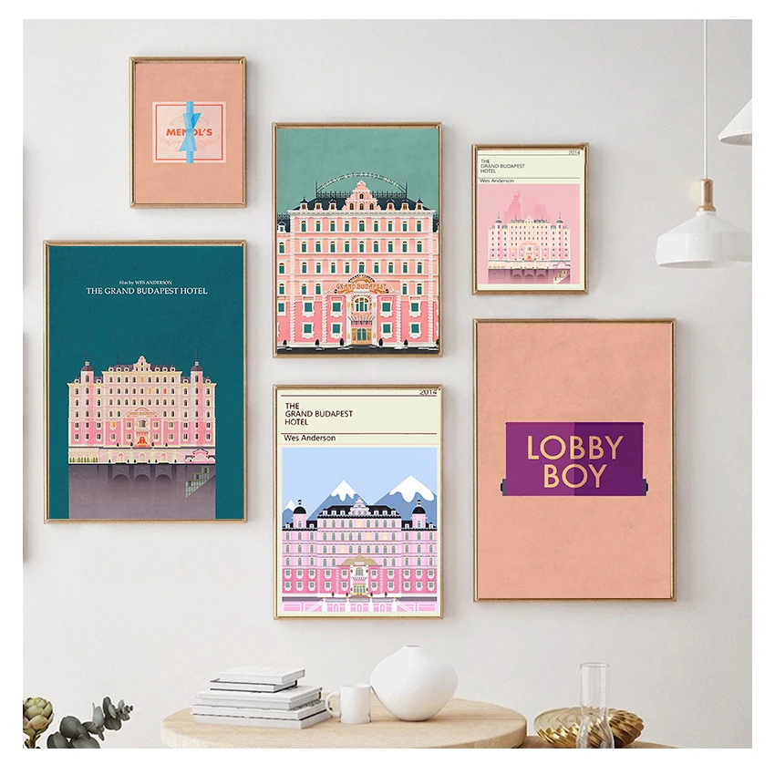 Grand Budapest Hotel Vintage Classic Movie HD Print Posters Modular Picture Canvas Bedroom Home Decor Nordic Wall Art Painting
