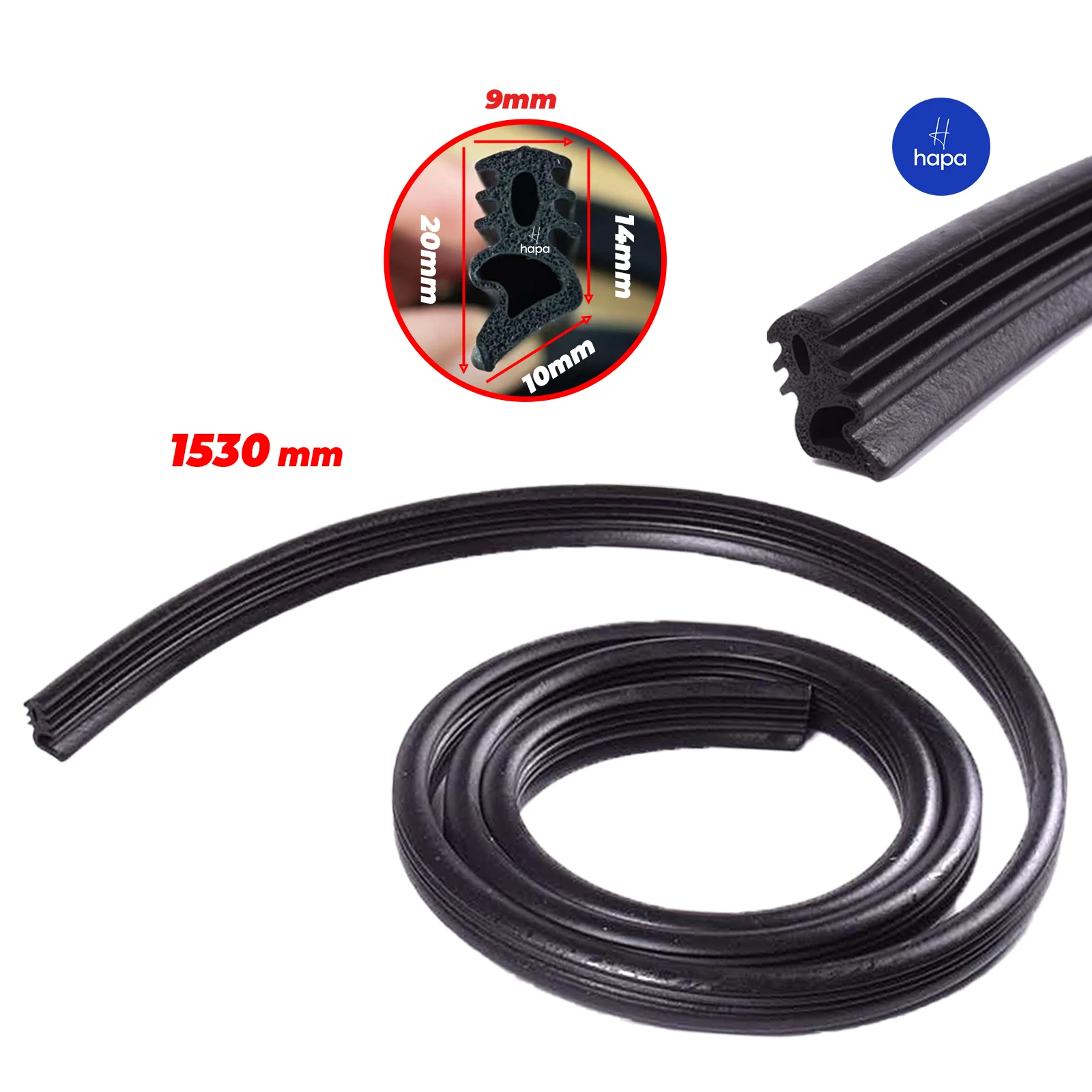 Dishwasher Weatherstrip door seal gasket Rubber strip, Dishwasher Door Seal Gasket Strike length 153 cm for Midea