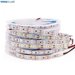 5m 600LED 2835 LED Strip DC5V 12V 24V 120 leds/m lampa domowa Strip czerwony lodowy blękit zielony żółty różowy elastyczny i nadaje się do krojenia miękka podłużna lampa