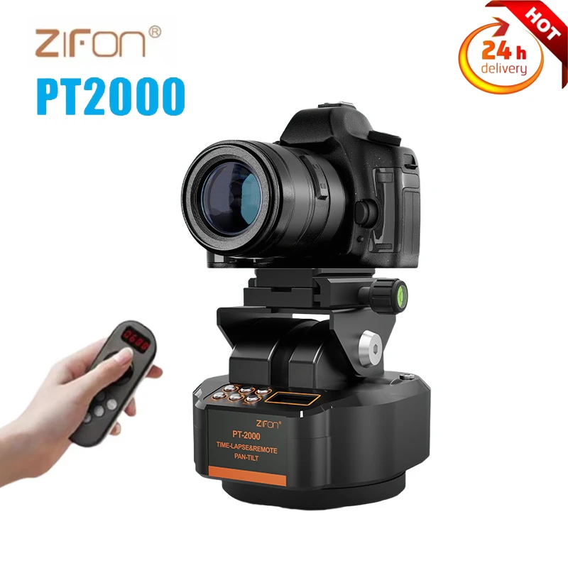 ZIFON PT2000 اللاسلكية Gimbal التلقائي بمحركات الدورية بانورامي رئيس التحكم عن بعد عموم إمالة رئيس الجدول الزمني التصوير الفوتوغرافي