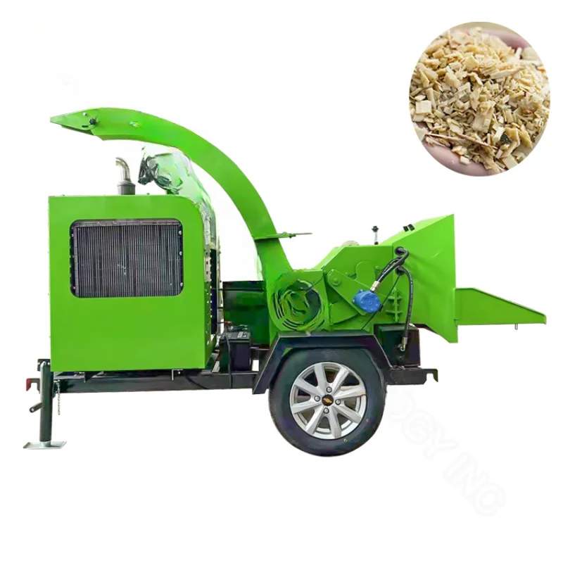 High Power Wood Chipper Machine 300mm 10 Inch Large Wood Chipper Landscape Garden Waste Branches Wood Chipper for South Africa