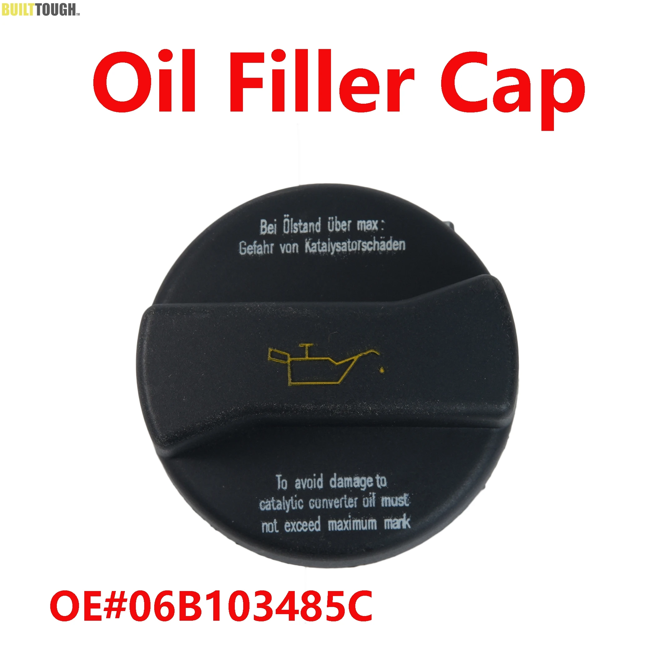 Korek wlewu oleju silnikowego do VW Eos Fox Camp CC LT Lupo Phaeton Sharan Tiguan Touran Touareg Transporter Scirocco Vento 06B 103485 C