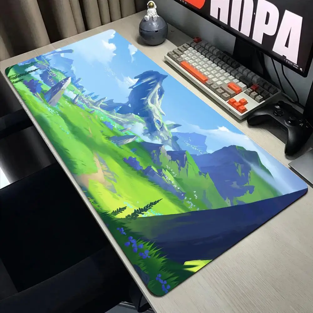 

Коврик для мыши Inazuma XXL, игровые аксессуары для офиса, клавиатура для геймеров, коврик для стола с природным ландшафтом, Нескользящий Резиновый коврик для мыши для ноутбука