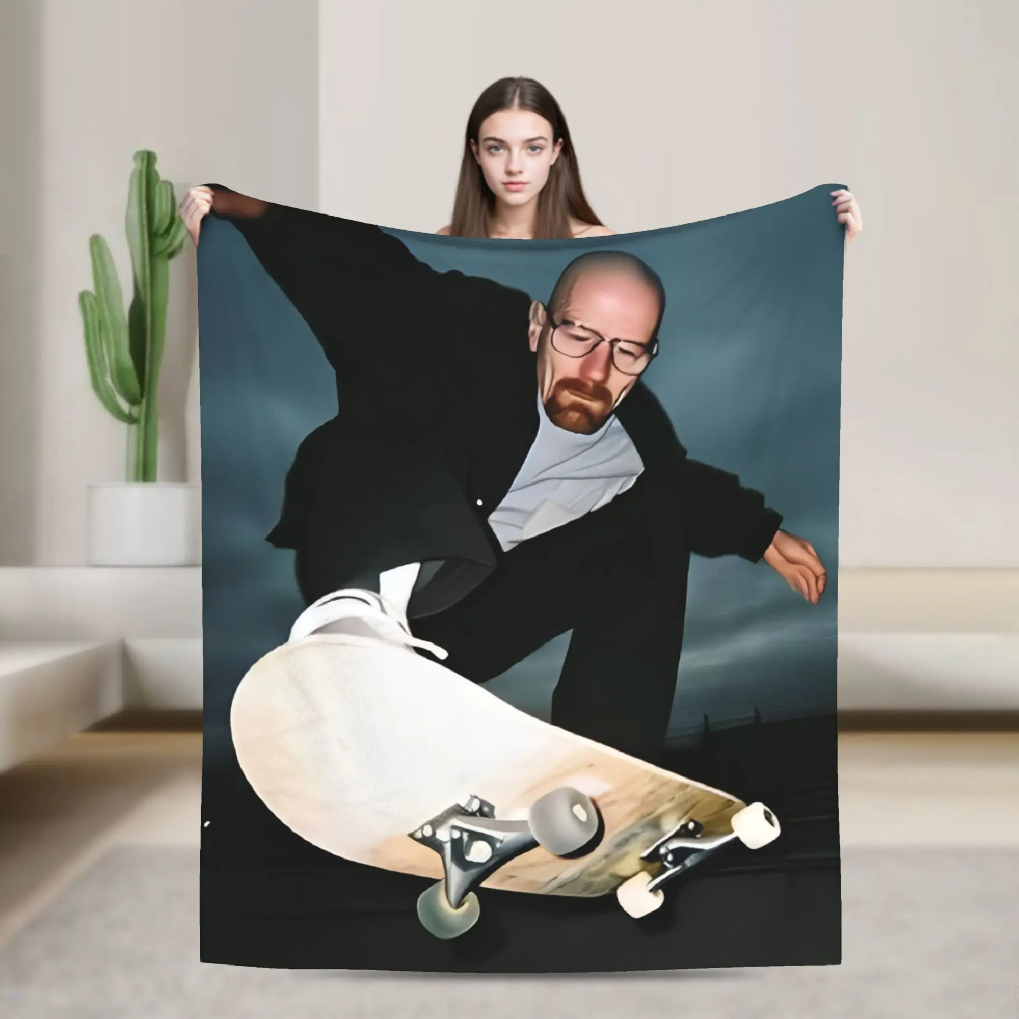 

Одеяло Heisenberg Breaking Bad, плюшевое одеяло для телевизора 90-х годов, забавные дышащие одеяла для стула, покрытия для дивана, текстильного декора