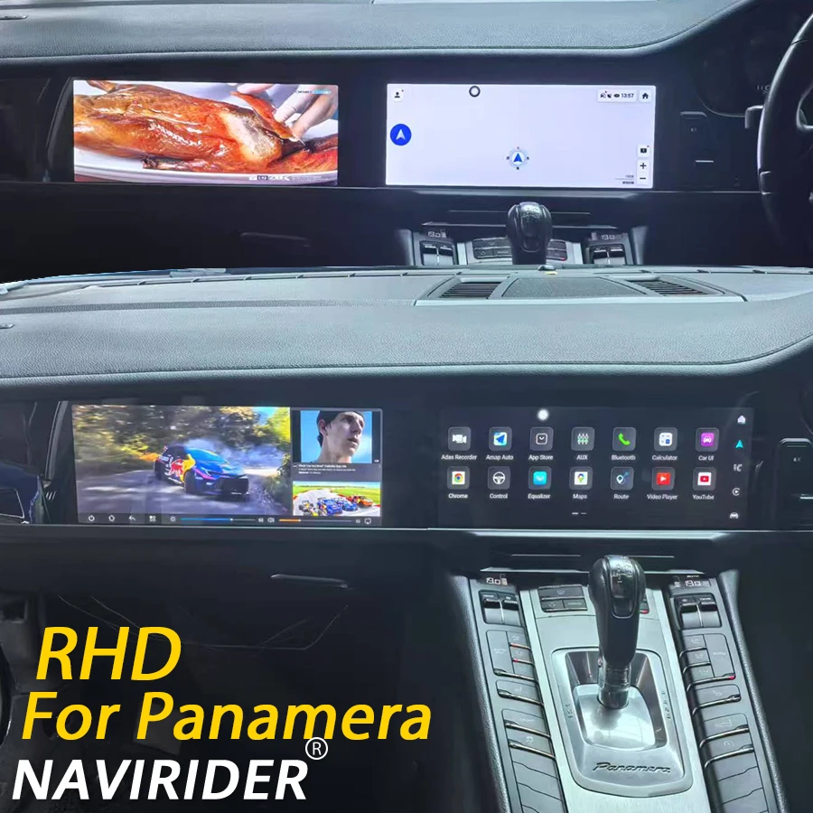 

RHD Android 13 For Porsche Panamera 970 Car Radio Co-pilot Dual Screen Head Unit Carplay Auto Multimedia Player Right Hand Drive